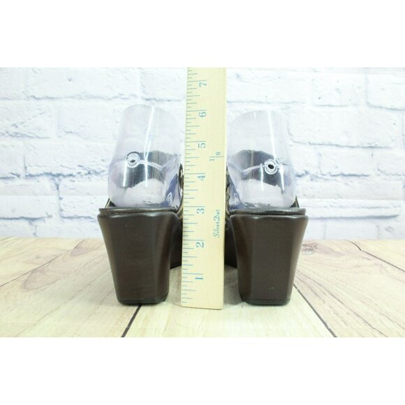 Naot Treasure Grecian Copper Brown Leather Slip-on Wedge Sandal Size 9.5 - Picture 6 of 10